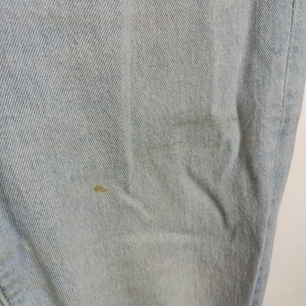 Levi's 501 93 Mens Jeans 32x34 Blue Light Wash Straight Leg Button Fly Classic